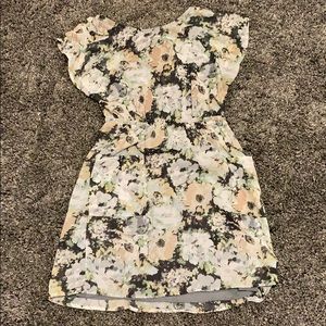 Sheer pastel floral dress